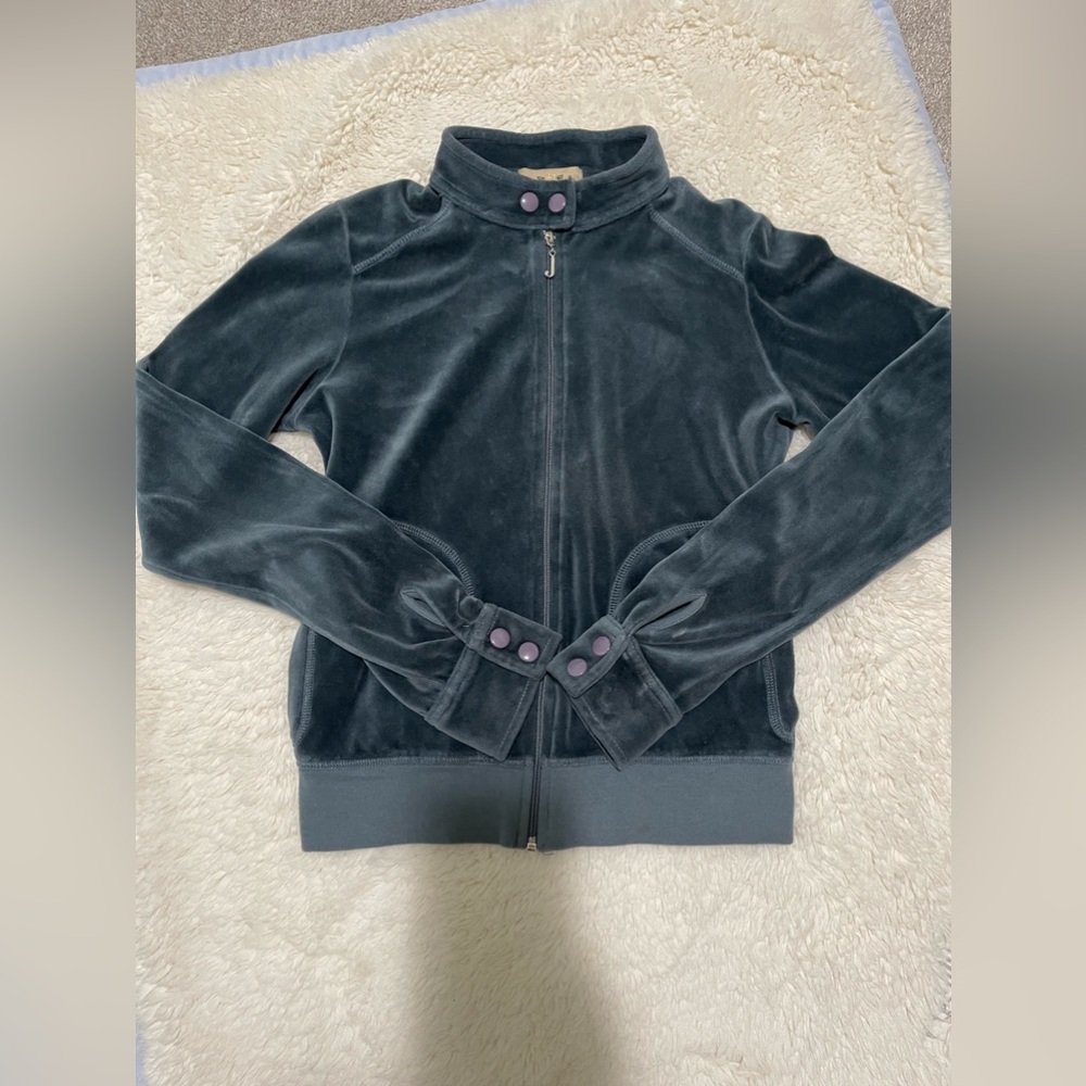 Juicy Couture Velour Full Zip Up Tracksuit Top SZ M